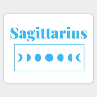 Sagittarius with Moon Phases Sticker